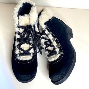 Earth Origins Black and White Women's Boots